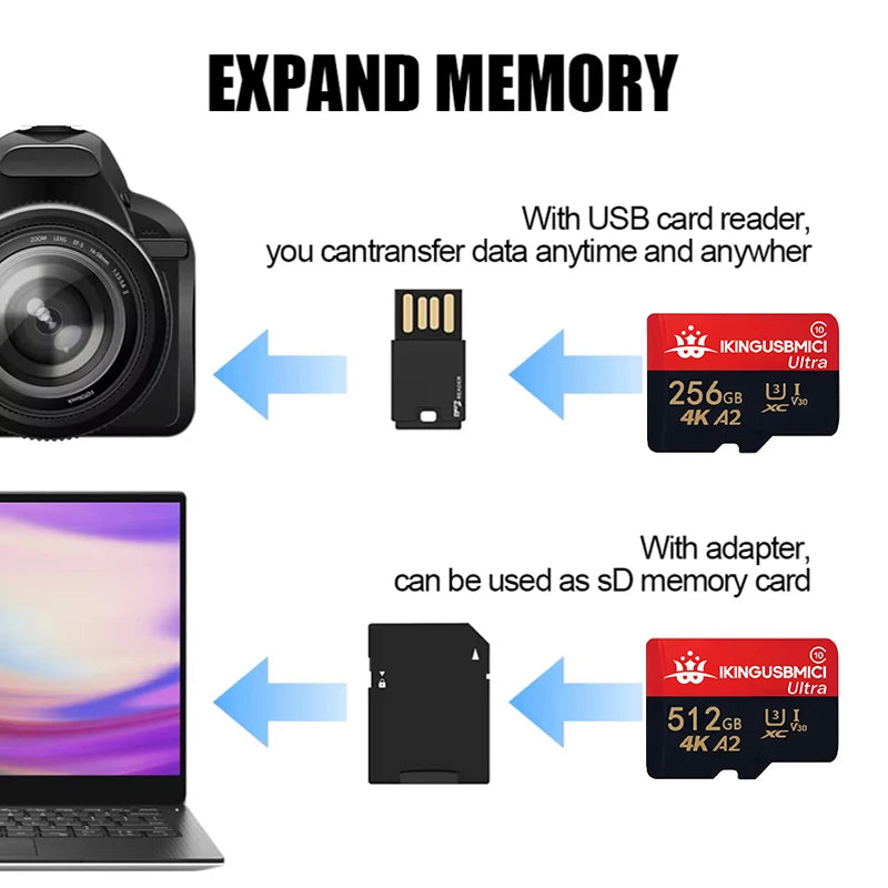 BEST DEAL SD Cards TF Memory Card 256GB/512GB/64GB/16GB/32GB