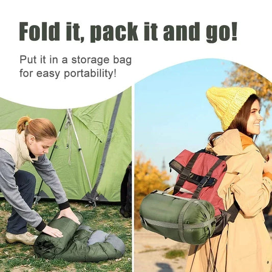 Sleeping Bag Ultralight Waterproof 4 Seasons Warm for Outdoor Hiking Backpacking Travel