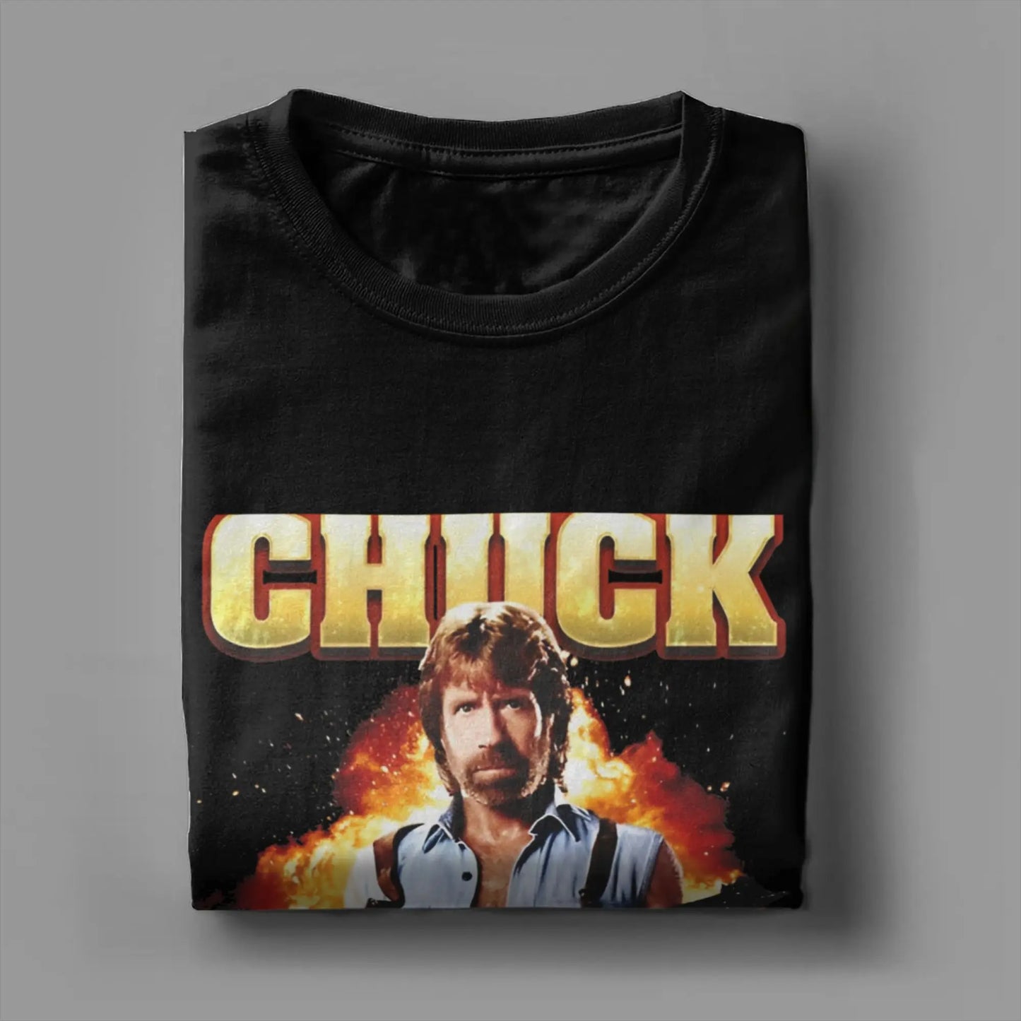 Men Women Printed Chuck Norris Greatest of all Time T Shirt Tee Pure Cotton  T-shirts Clothes