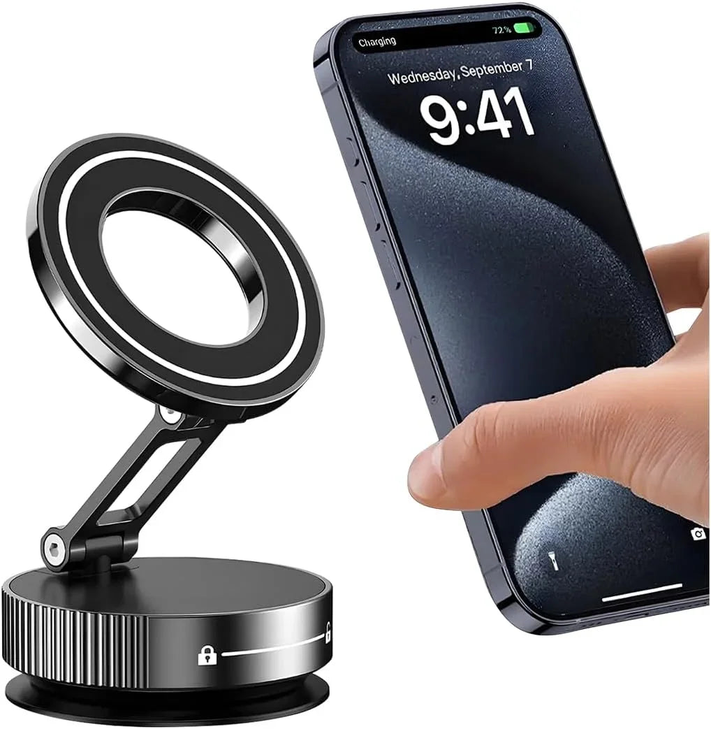 Phone Mount Nano Gel 360° Vacuum Magnetic Car Phone Holders
