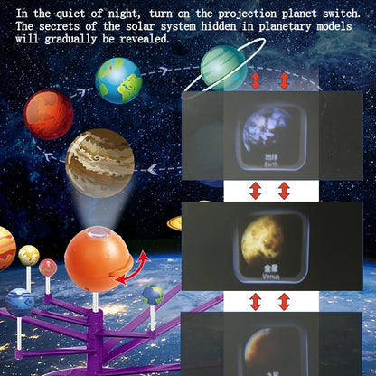 Kids Solar System Model Kit Planet Ages 6+ (Includes Paint & Brush)