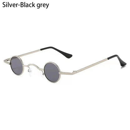 New Hippie Small Round Square Sunglasses Men Women Retro Steam Punk Glasses Vintage Gradient Driving Glasses UV400