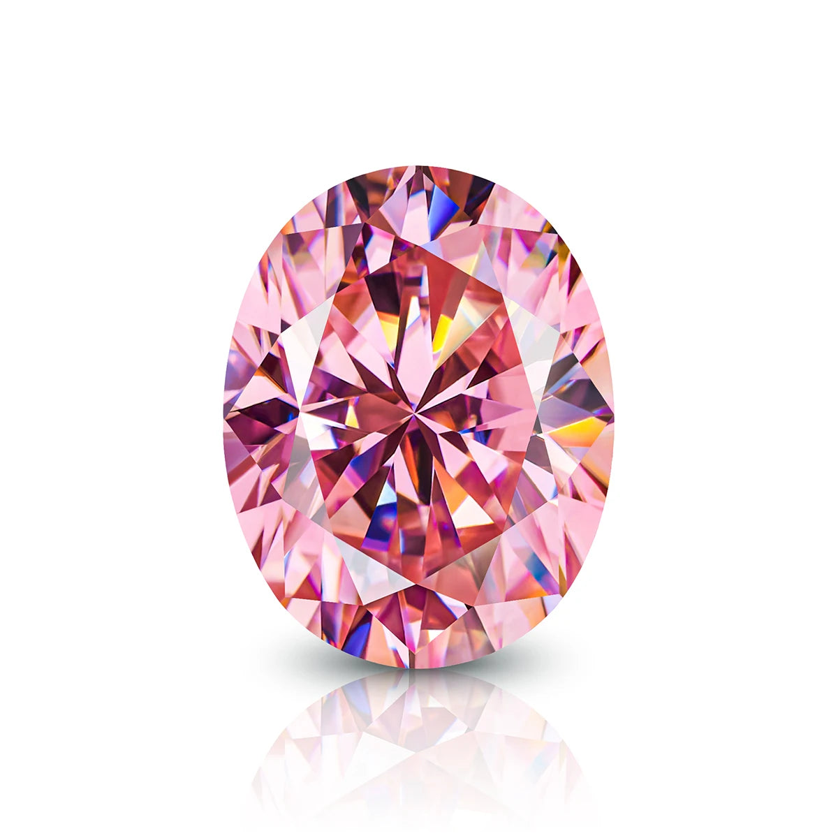 Pink Moissainte Diamond Stone 0.5ct-3ct D Color Gemstone Loose Gemstones Passed Diamond Tester GRA Certificate Ring Material