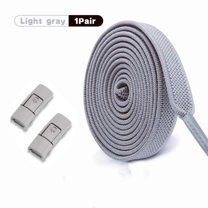 Elastic Laces Sneakers Tennis No Tie Shoe laces Lock Shoelaces without ties Kids Adult Shoelace Shoes Accessories 1Pair/2Pair