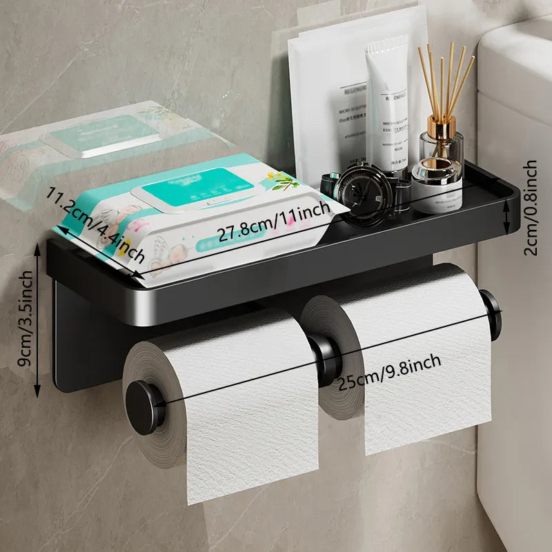 Toilet Paper Holder Bathroom Shelf Accessories