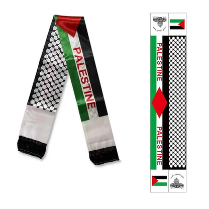 Palestine flag Custom Scarf palestine national day 14x130cm Printing Palestinian FREE PALESTINE