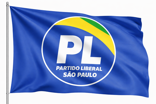 PARTIDO LIBERAL San Paolo - Politica Bandera Flag 60x90cm BRAZIL