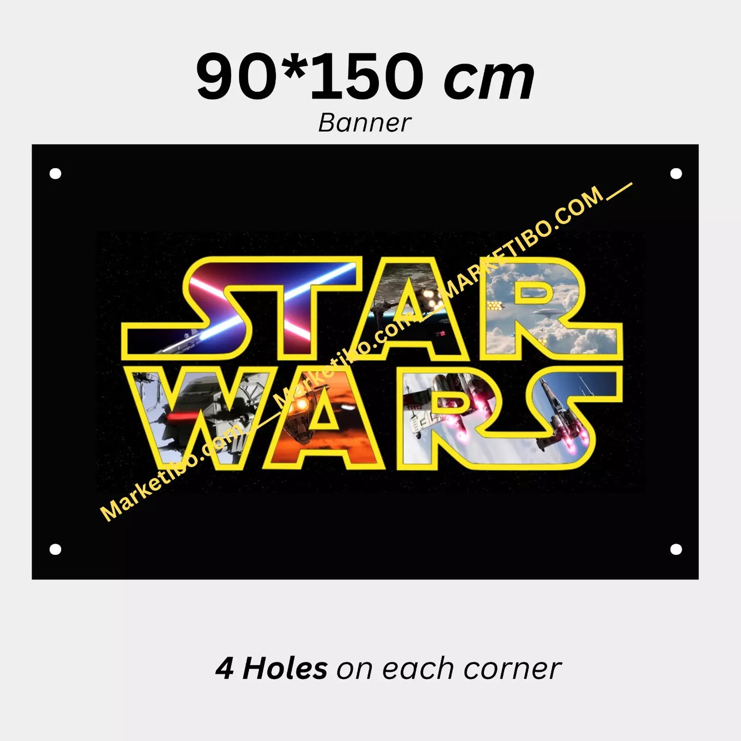 Star Wars 90x150CM Movie 4 holes Banner Poster