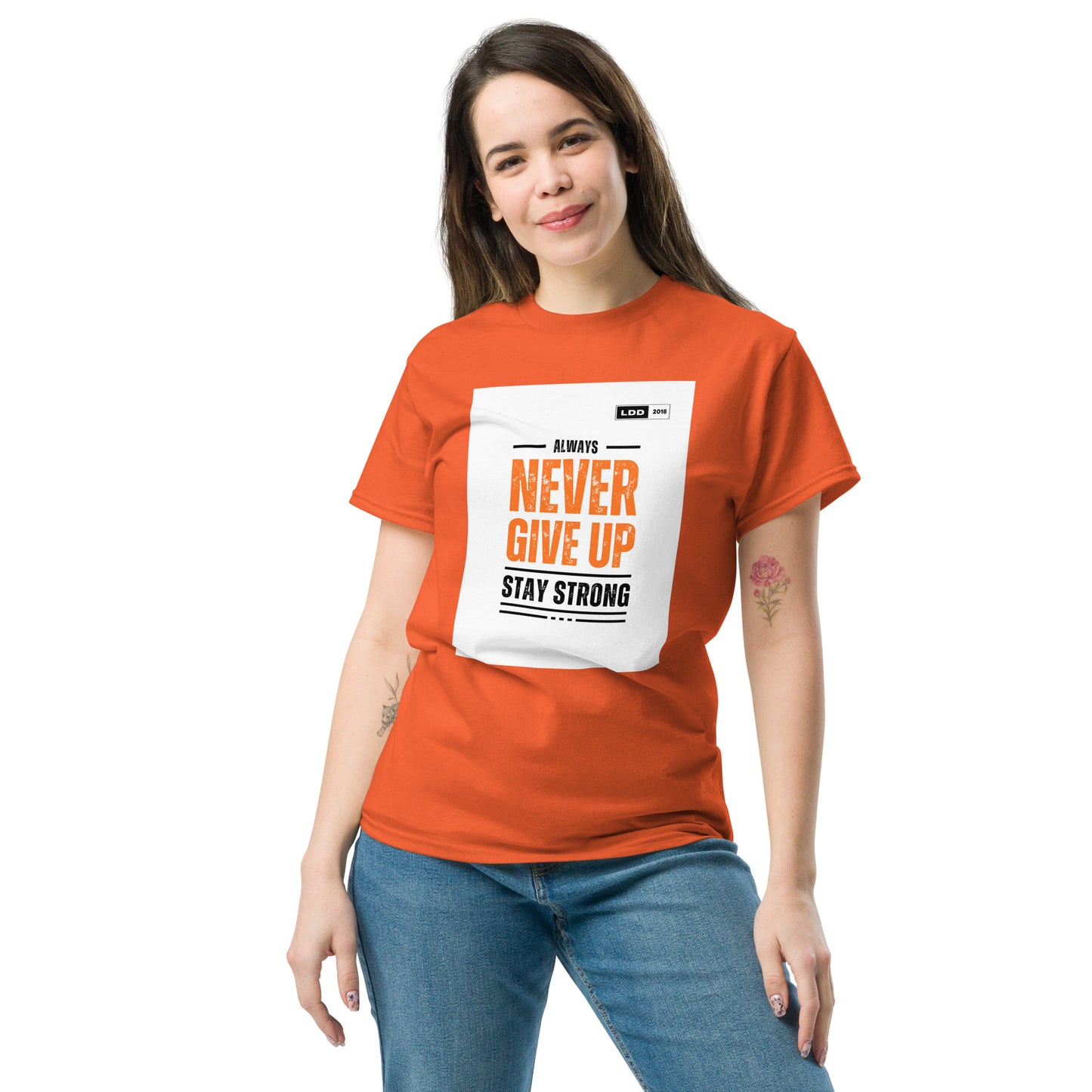 NEVER GIVE UP LDD Official 2024 T-Shirt